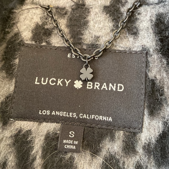 Lucky brand, leopard print car coat - Picture 2 of 3